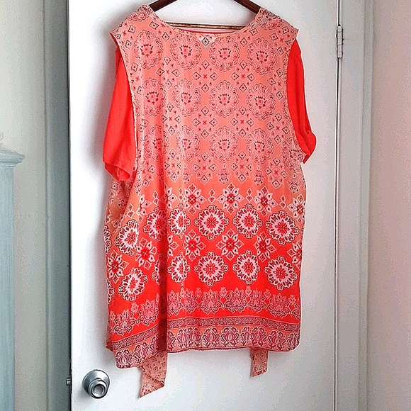 Women's 2 Piece Top Size 3X Short Sleeve - Picture 6 of 9